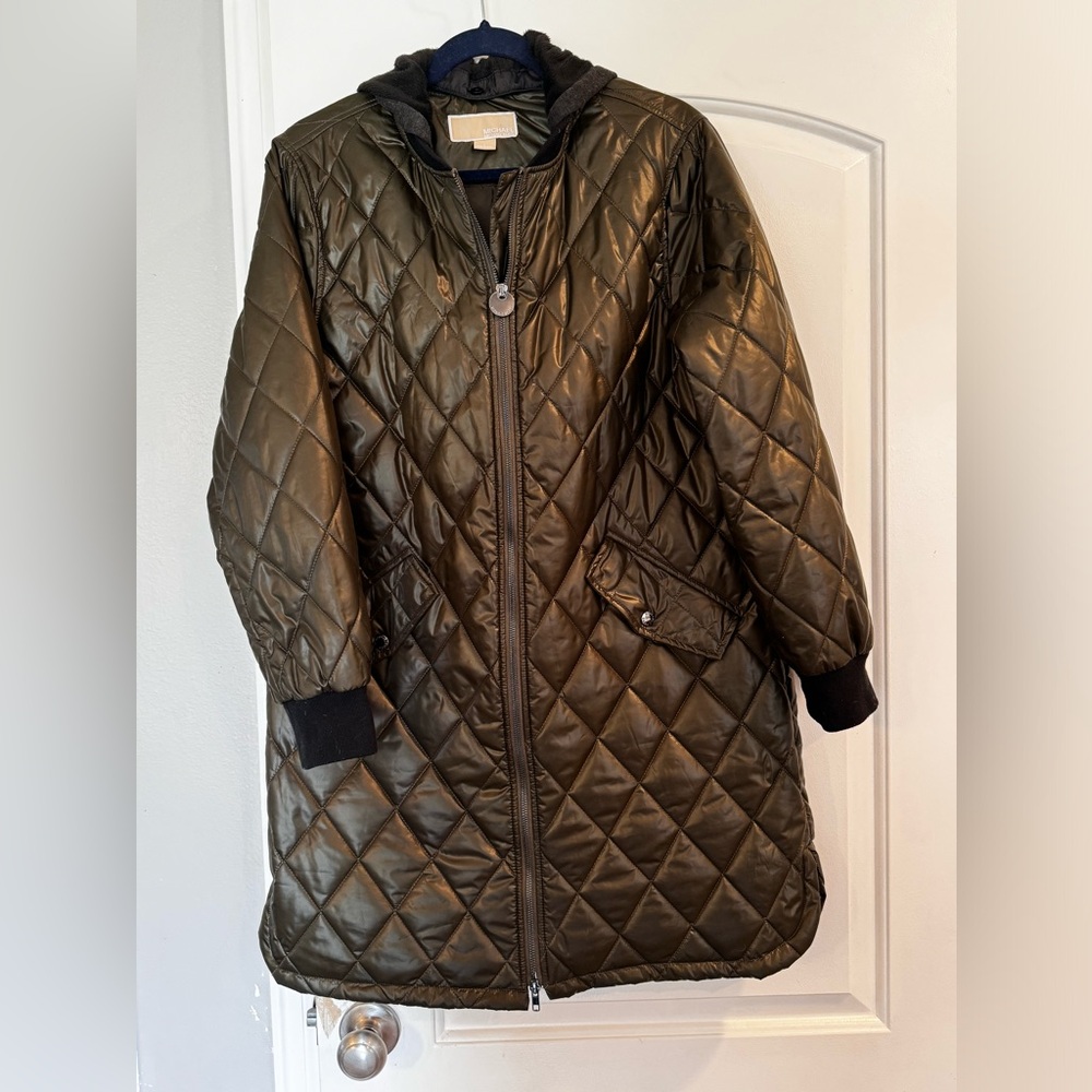 Michael Kors Lightweight Hooded Puffer Jacket